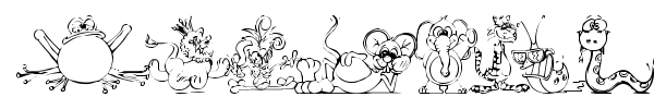 LM Animal Toons font preview
